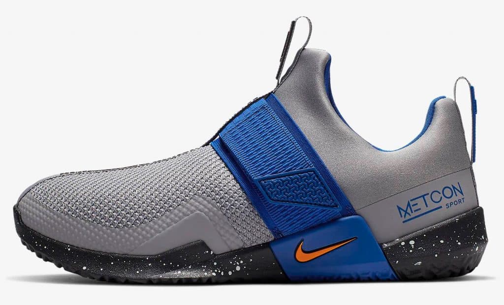 Side view of the Nike Metcon Sport Cross Training Shoe is designed for heavy weightlifting like all Metcons, but is updated for increased agility during explosive movements and speed drills.