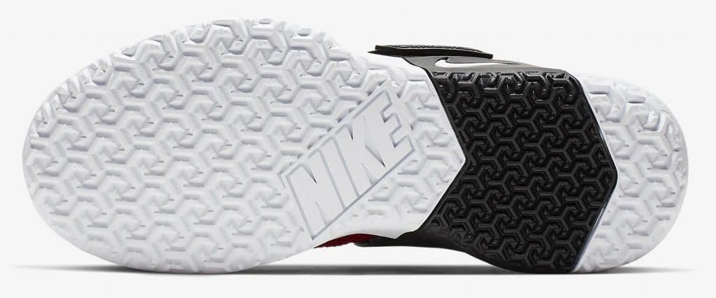 Sole of the Nike Metcon Sport Cross Training Shoe is designed for heavy weightlifting like all Metcons, but is updated for increased agility during explosive movements and speed drills.