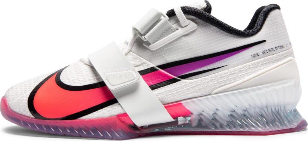 Nike Romaleos 4 Weightlifting Shoe SE Pale Ivory Hyper Violet Flashcrimson Crop 1024x469 