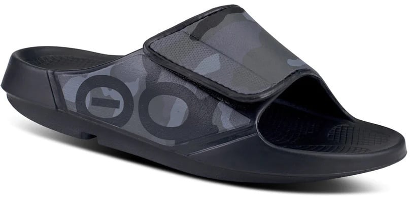 OOFOS Mens OOahh Sport Flex Sandal quarter right side