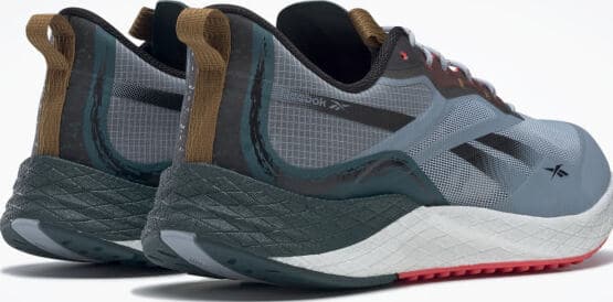 Reebok Floatride Energy 3 Adventure Mens Running Shoes Gable Grey MIdnight Pine Neon Cherry quarter view back