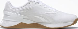 Reebok Nano X3 Womens Shoes white side view