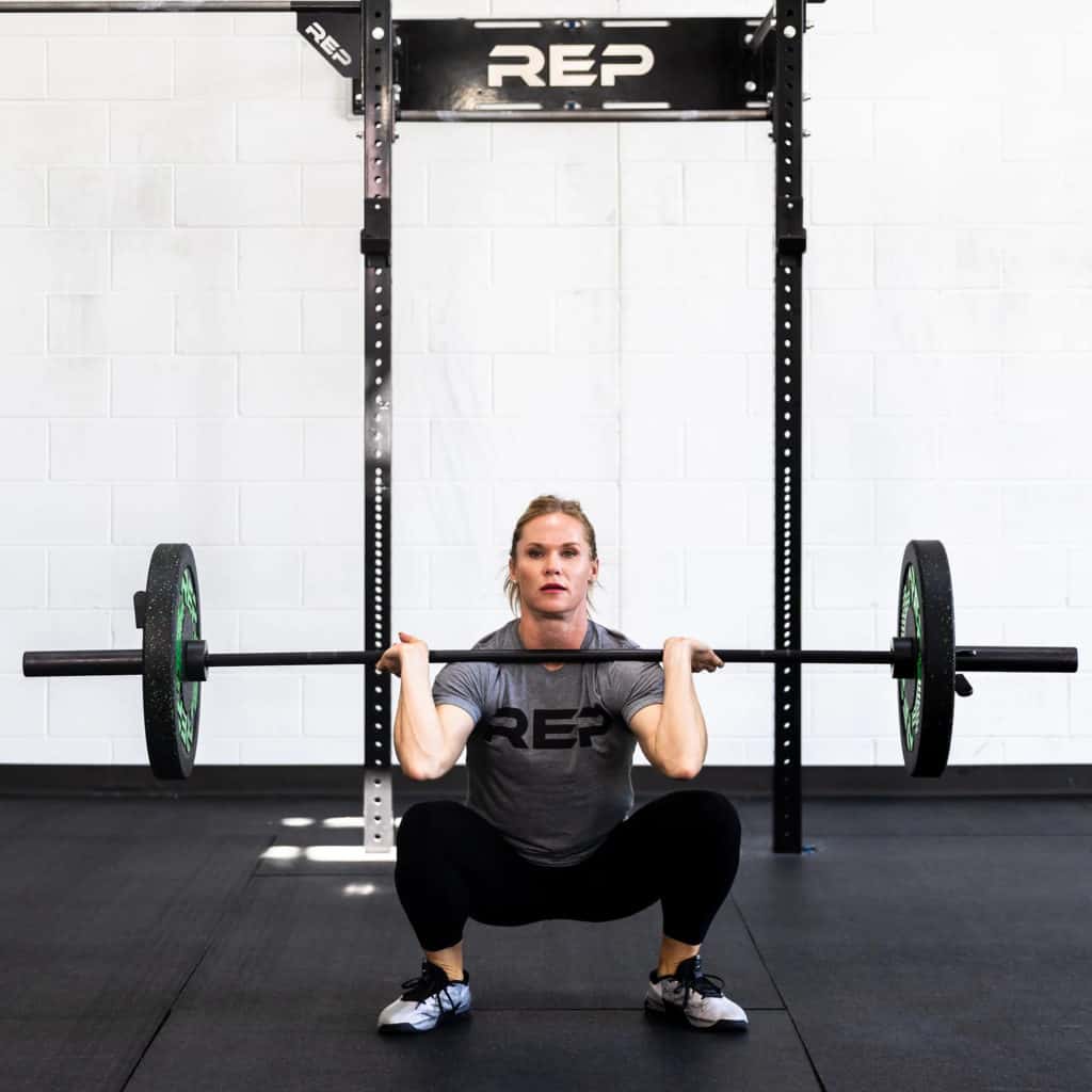 Rep Fitness Colorado Women’s Bar - 15kg with an athlete 4