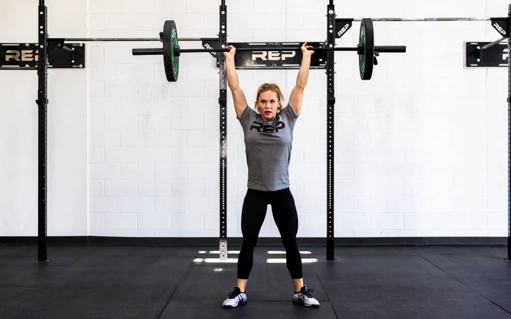 Rep Fitness Colorado Women’s Bar - 15kg with an athlete 5