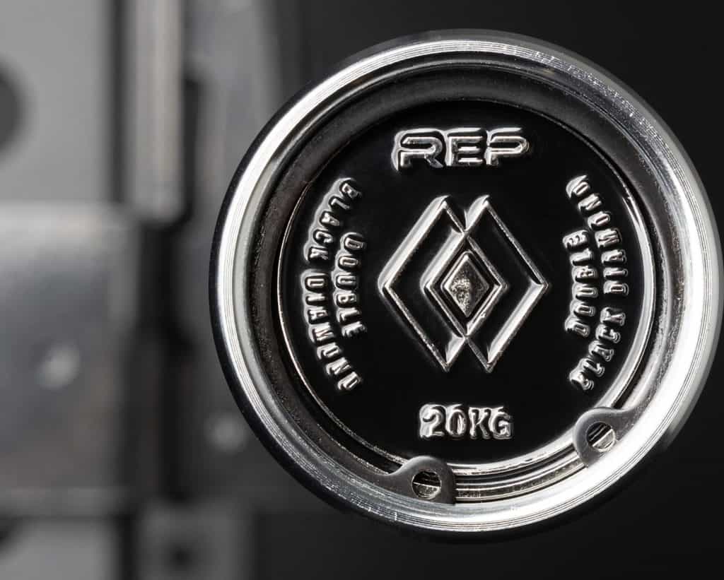 Rep Fitness Double Black Diamond Power Bar end cap