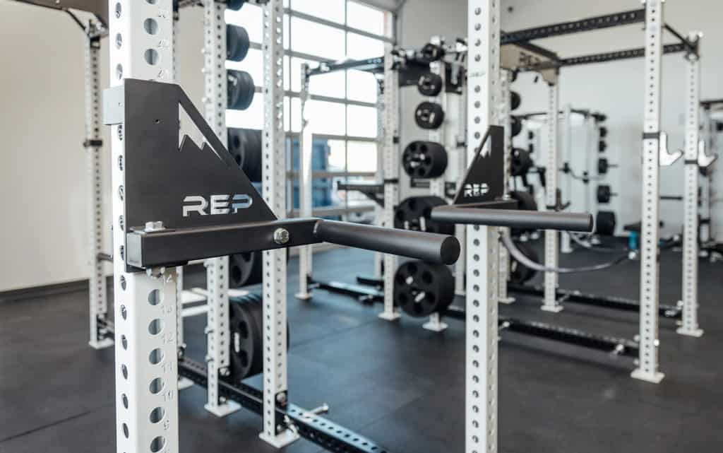 Rep Fitness Drop-In Dip Attachment for PR-4000 and PR-5000 Racks full view