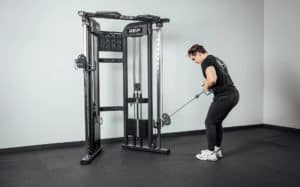 Rep Fitness FT-3000 Compact Functional Trainer 2.0 with an athlete 9