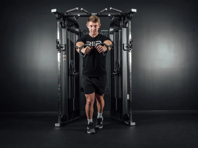 Rep Fitness FT-5000 2.0 Functional Trainer with an athlete 4