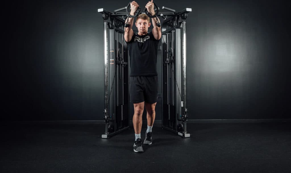 Rep Fitness FT-5000 2.0 Functional Trainer with an athlete 5