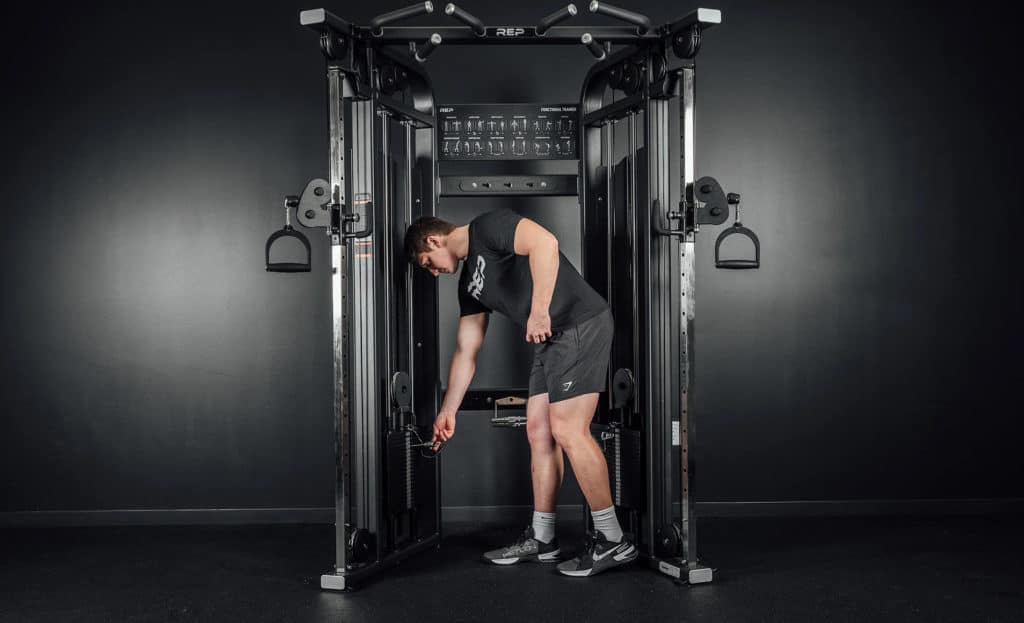 Rep Fitness FT-5000 2.0 Functional Trainer with an athlete 7