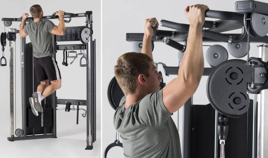 Rep Fitness FT-5000 Functional Trainer with athletes