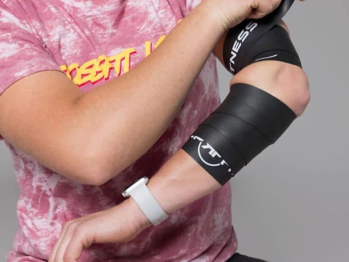 Rep Fitness Floss Bands worn by an athlete 3