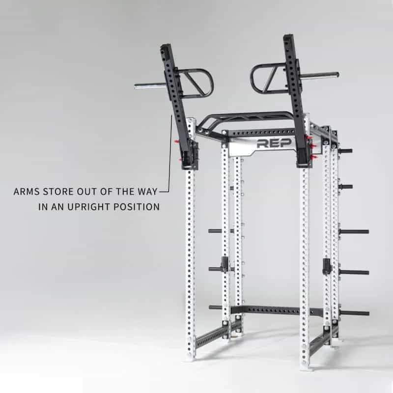 Rep Fitness ISO Arms arms store upright position