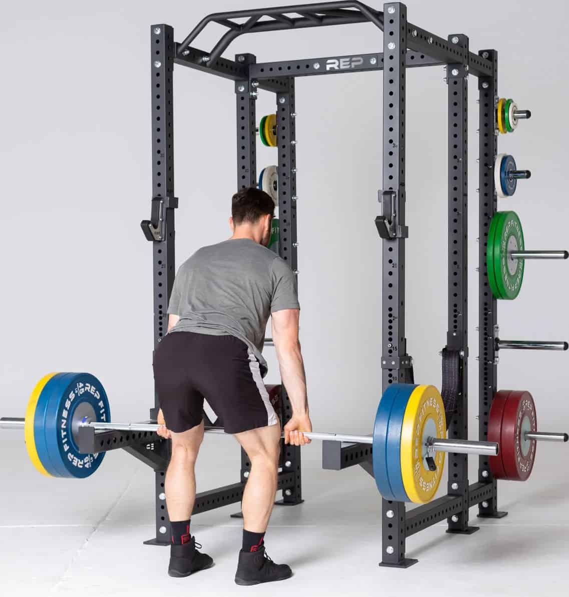 New Rep Rack Builder Fit At Midlife   Rep Fitness PR 4000 Power Rack With An Athlete 3 Crop 