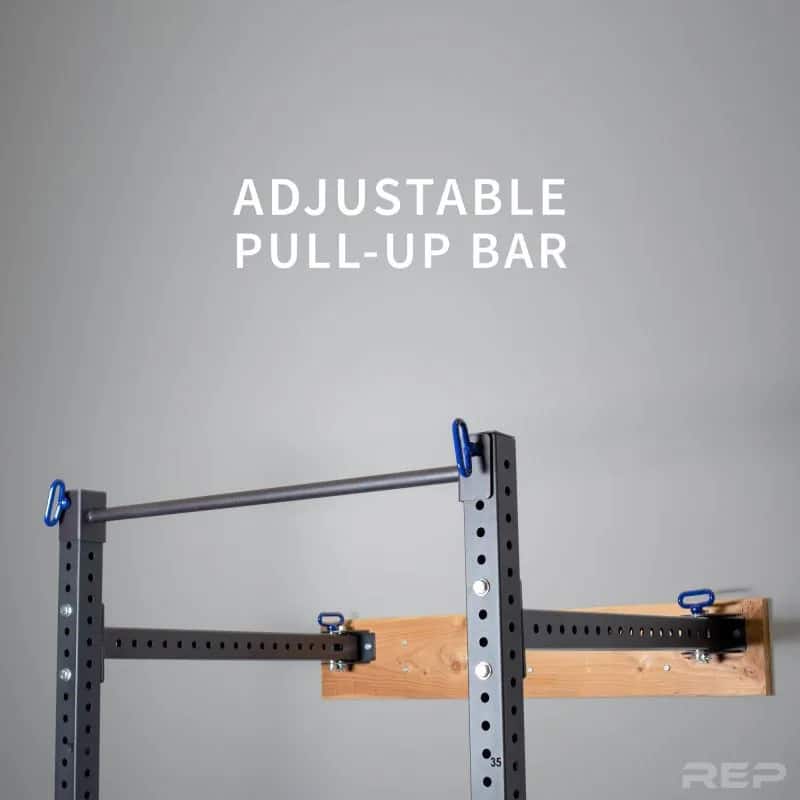Rep Fitness PR-4100 Folding Squat Rack adjustable pull up bar