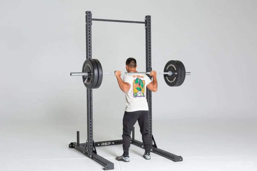 Back squat online rack