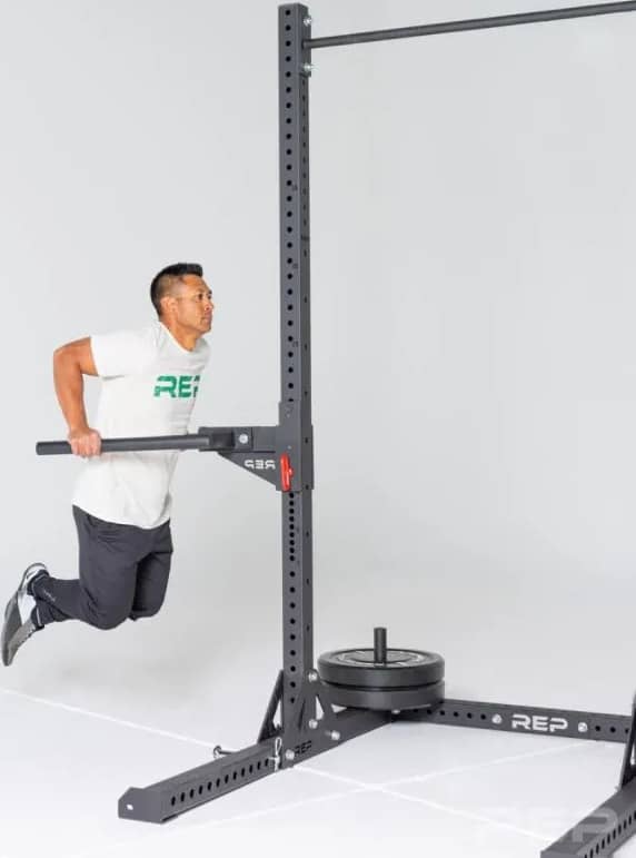 Rep Fitness SR-4000 Squat Rack half view-crop