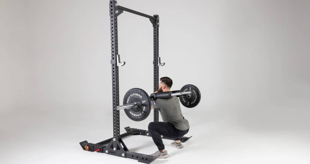 Rep Fitness Safety Squat Bar with an athlete 7