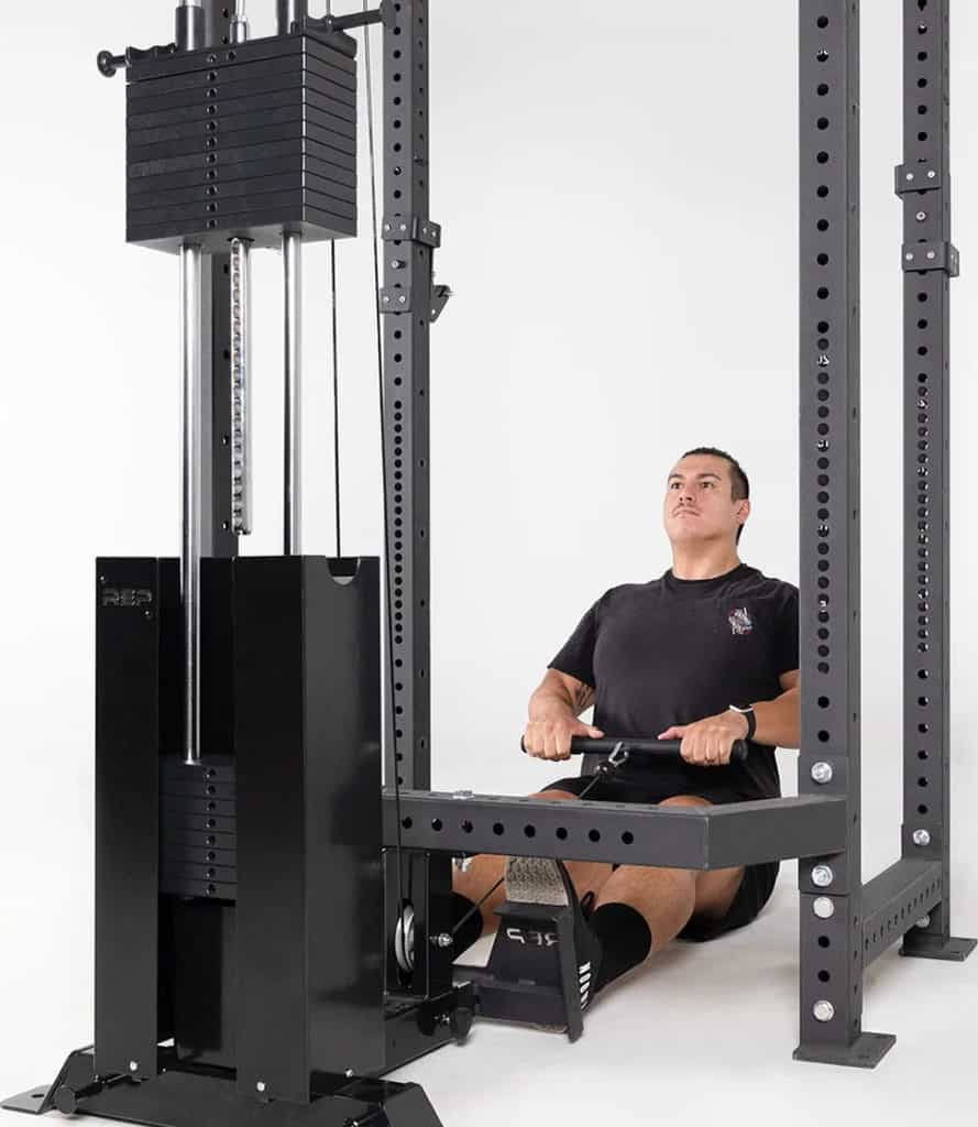 Selectorized Lat Pulldown and Low Row from Rep Fit at Midlife