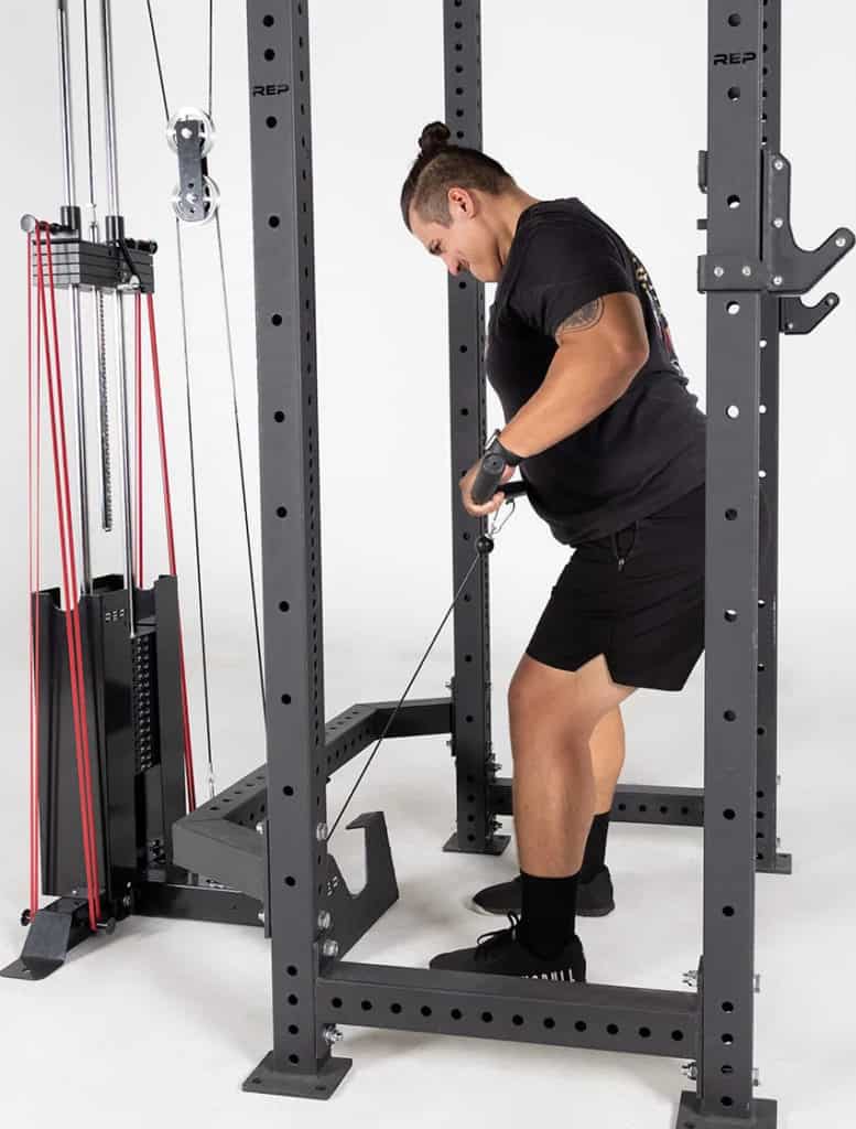 Lat Tower Machine - Single Stack 300 LB Cable Pull Specialty Machine - Lat  Pulldown Low Cable Row Machine - Compact Space-Efficient Trainer - Build  Back and Shoulder Strength