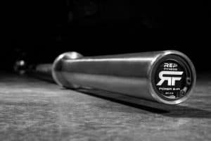 Another view of the Rep Fitness Stainless Steel Power Bar v2