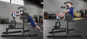 Rogue Abram GHD 2.0 - Glute Ham Developer with athlete performing a GHD Situp