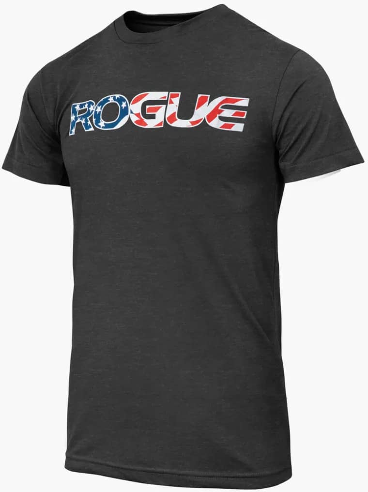 Rogue Basic T-Shirt dark gray USA flag