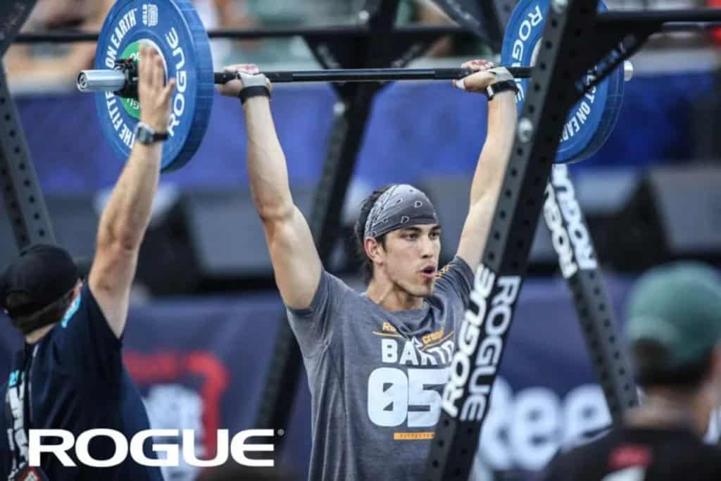 Rogue C-70 Bar with an athlete 3