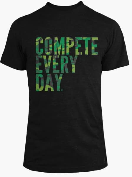 Rogue Compete Every Day T-Shirt black camo
