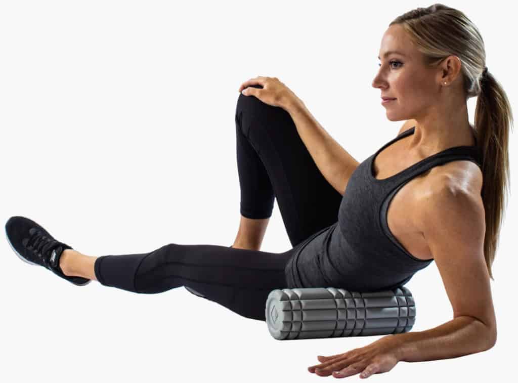 Rogue Core Foam Roller with an athlete 2