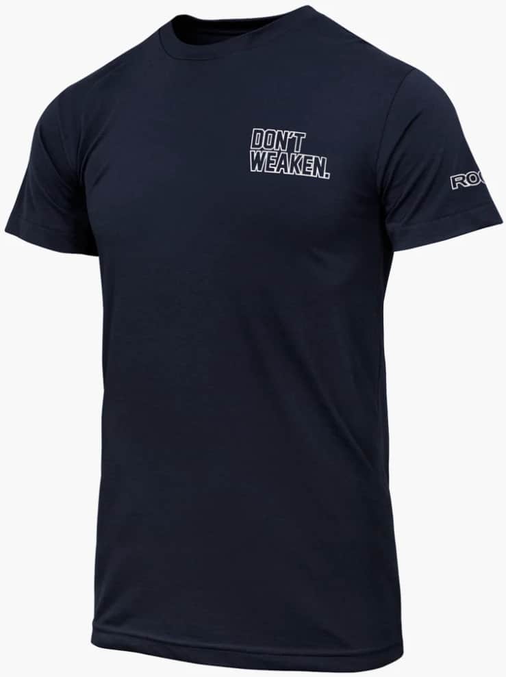 Rogue Dont Weaken Outline T-Shirt navy