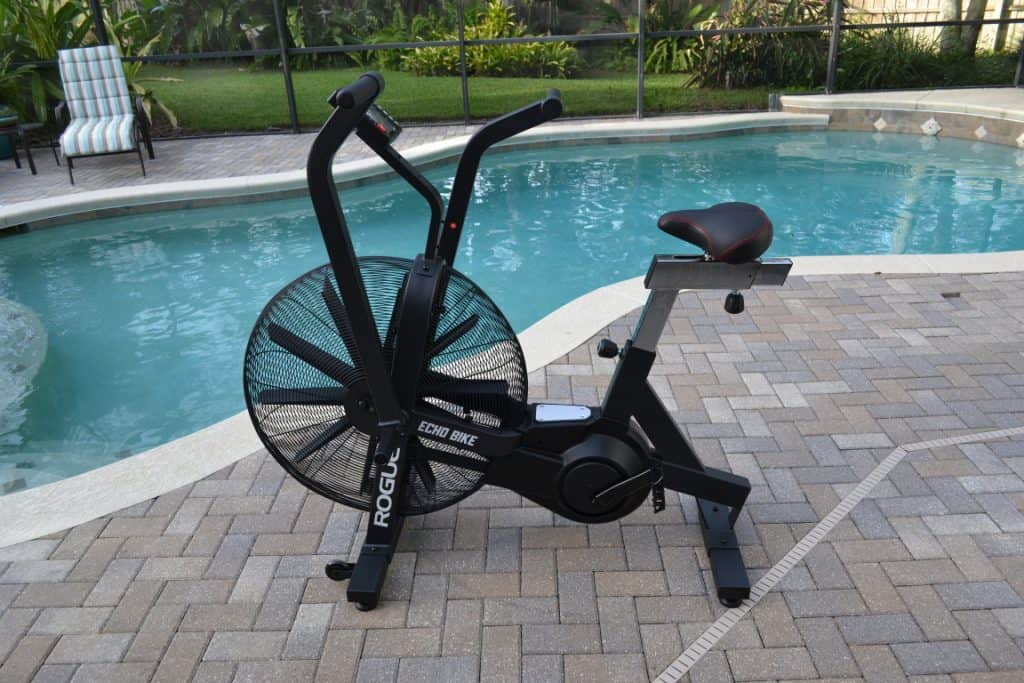 https://fitatmidlife.com/wp-content/uploads/Rogue-Echo-Bike-By-The-Pool-Air-Bike-1024x683.jpg