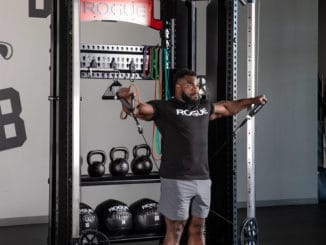 Rogue FT-1 Functional Trainer with an athlete 3