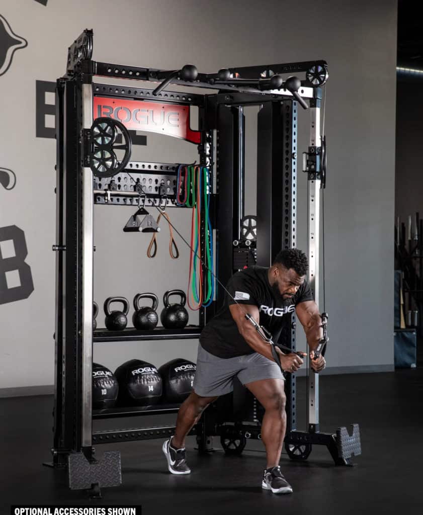 Rogue FT-1 Functional Trainer with an athlete 6
