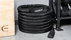 Rogue Fitness 45 Sheathed Conditioning Rope space saving