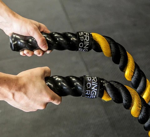 Rogue Fitness 50Ft Battle Rope handle