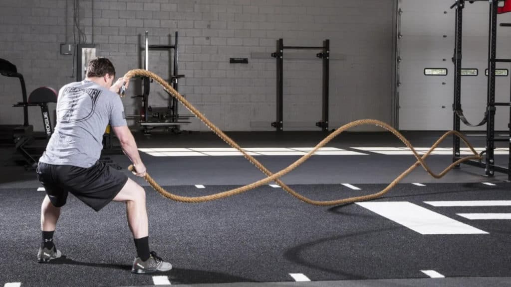Rogue Fitness Conditioning Rope with an athlete
