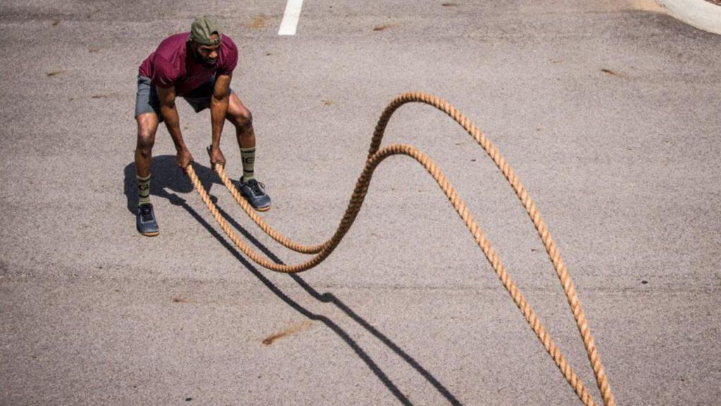 Conditioning Rope with an athlete 2