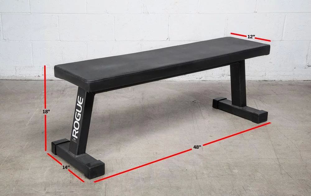 The redesigned Rogue Flat Utility Bench takes the weight bench back to basics, featuring 2x3” 11-gauge steel construction, a high-density Neoprene pad, and a pair of angled, wide-set legs for maximized stability.