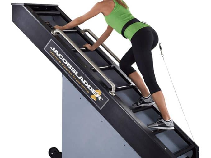 Rogue Fitness Jacobs Ladder 2 female user