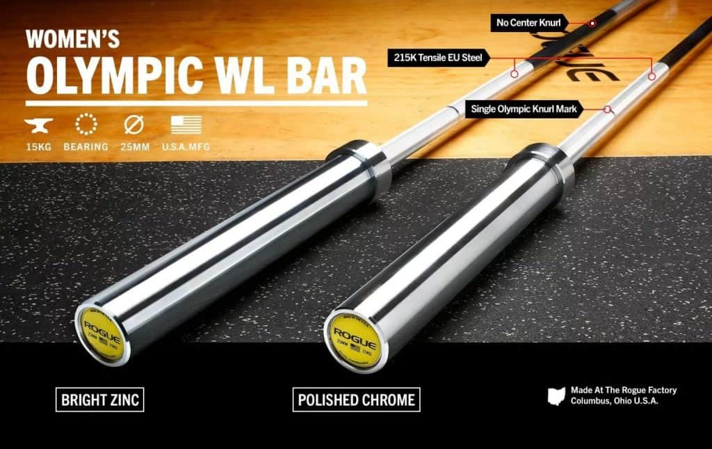 women's weightlifting bar weight