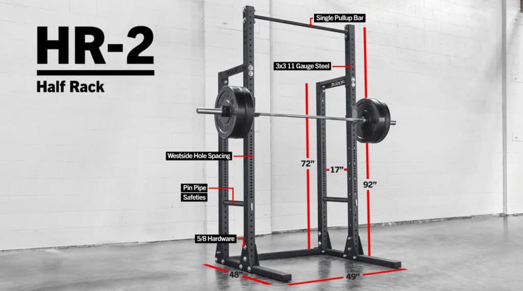 Rogue HR-2 Half Rack dimension