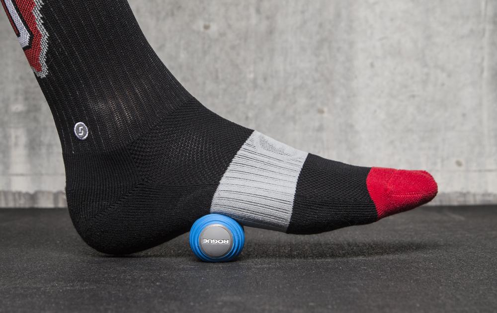 Rogue MobilityWOD Foot Roller under the foot