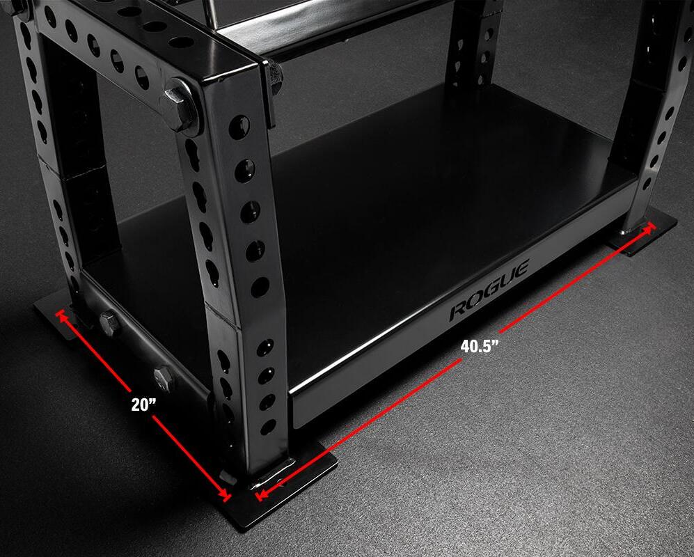 Rogue Monster Bumper Rack bottom rack dimension