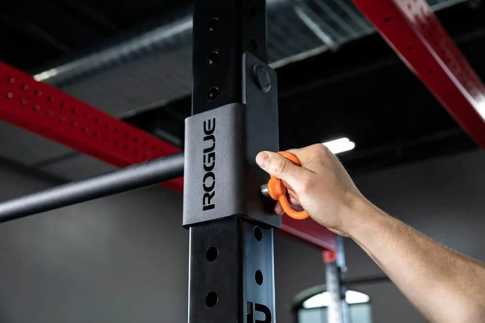 Rogue Monster Lite Adjustable Pull-up Bar logo and handle
