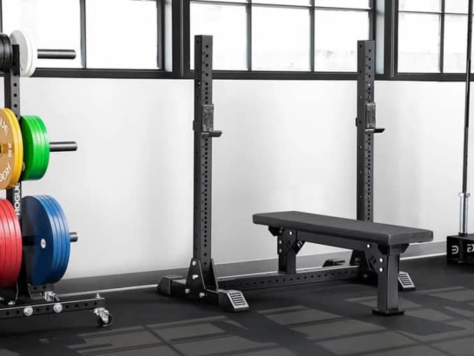 Rogue Monster Lite Competition Bench in the gym