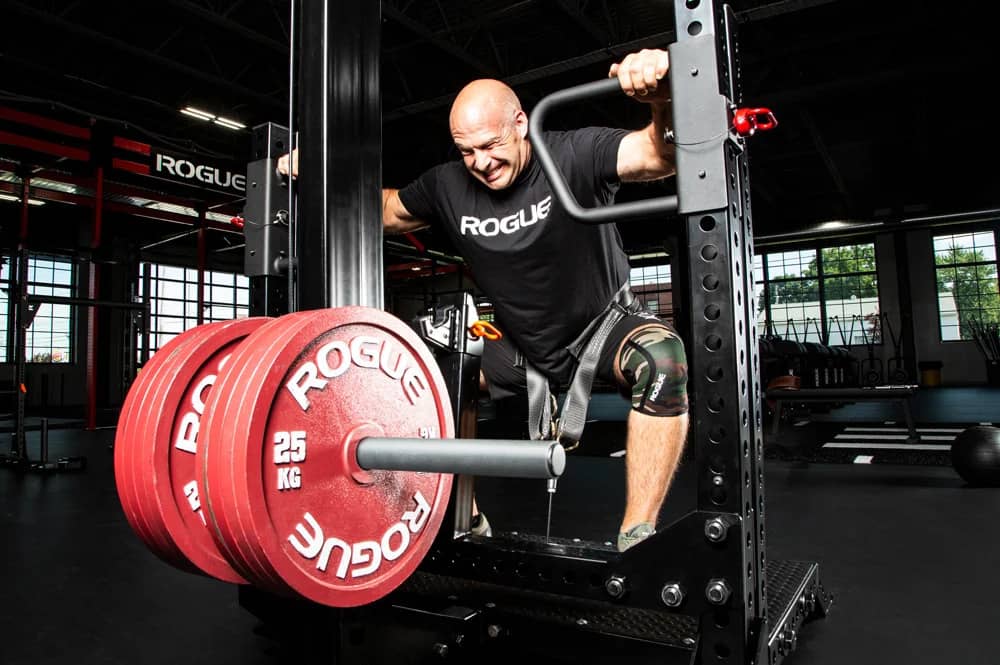 Rogue Monster Rhino Belt Squat - Stand Alone with a user
