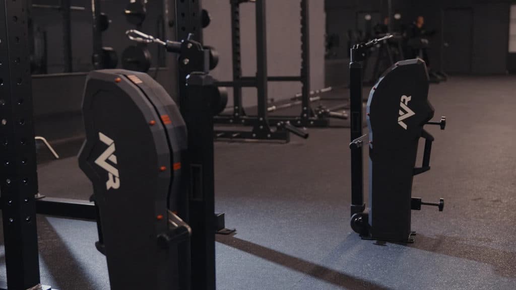 Rogue NV Rack in the gym