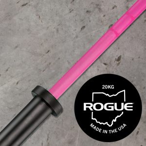 Rogue Ohio Bar Cerakote - Special Pink Edition - proceeds donate to cancer research fund - Rogue Pink Barbell for Women