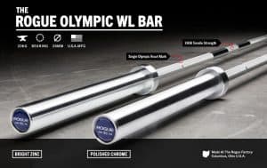 Rogue Olympic WL Bar - Perfect barbell from Rogue for Olympic weightlifting in the garage gym